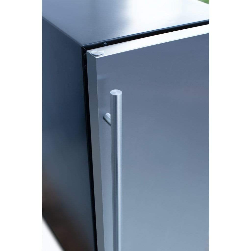 American Made Grills AMG 15" Outdoor Rated Fridge w/Glass Door SSRFR-15G Wine Coolers Empire