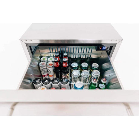 American Made Grills AMG 24" 5.3c Deluxe Outdoor Rated 2-Drawer Refrigerator SSRFR-24DR2 Refrigerators SSRFR-24DR2 Wine Coolers Empire