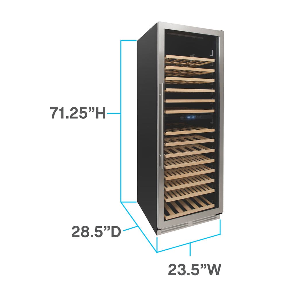 Avanti 154 Bottle DESIGNER Series Dual-Zone Wine Cooler WCD165DZ3S Wine Coolers WCD165DZ3S Wine Coolers Empire