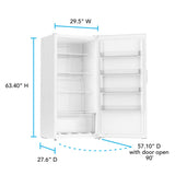 Avanti 17 cu.ft Garage Ready Frost Free Convertible Upright Freezer Freezers AV170VFLJM0W Wine Coolers Empire