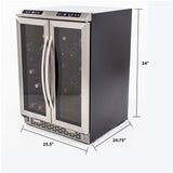 Avanti 38 Bottle Capacity Dual-Zone Wine Cooler WCV38DZ Wine Coolers WCV38DZ Wine Coolers Empire