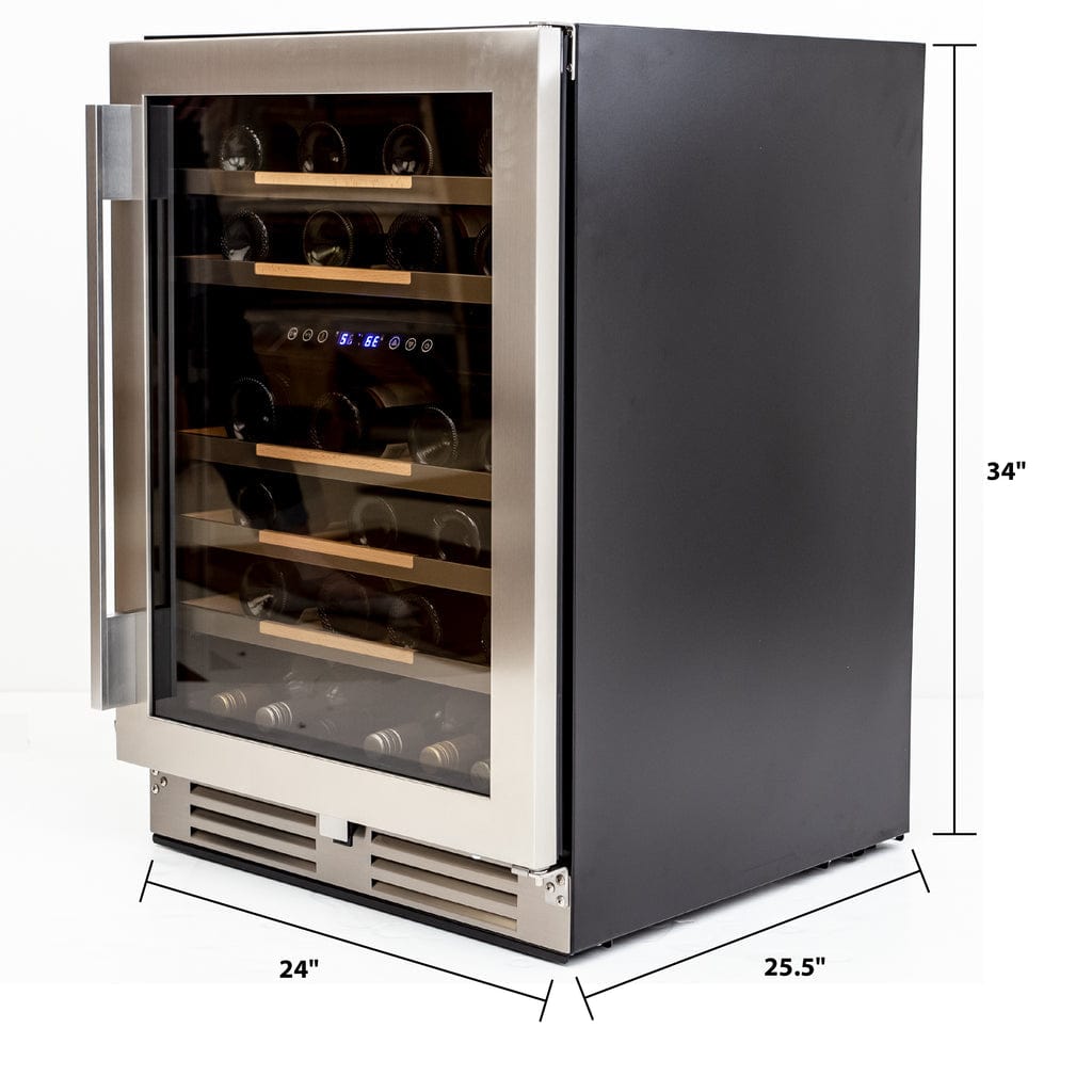 Avanti 46 Bottle Capacity ELITE Series Dual-Zone Wine Cooler WCDE46R3S Wine Coolers WCDE46R3S Wine Coolers Empire