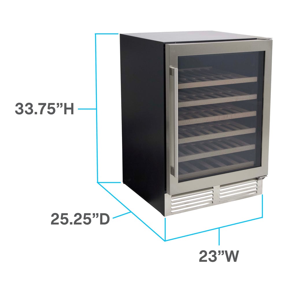 Avanti 51 Bottle DESIGNER Series Wine Cooler WCD52SZ3S Wine Coolers WCD52SZ3S Wine Coolers Empire