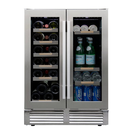 Avanti ELITE Series Side-by-Side Wine and Beverage Center WBE1956Z3S Wine/Beverage Coolers Combo WBE1956Z3S Wine Coolers Empire