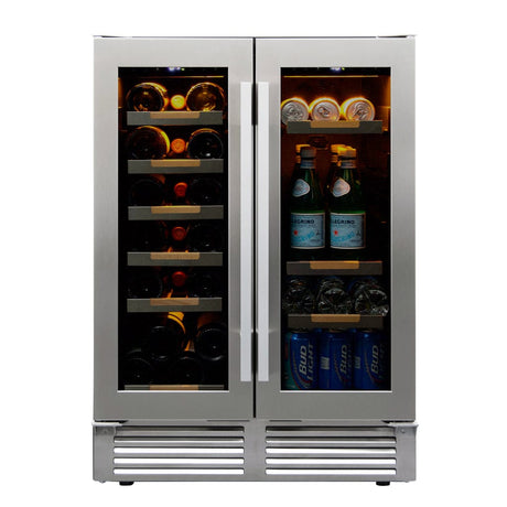 Avanti ELITE Series Side-by-Side Wine and Beverage Center WBE1956Z3S Wine/Beverage Coolers Combo WBE1956Z3S Wine Coolers Empire