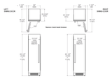 Bertazzoni 24 inch Left Door Built-in Refrigerator REF24RCPIXL/23 Refrigerators REF24RCPIXL/23 Wine Coolers Empire