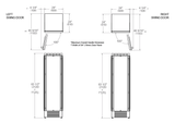 Bertazzoni 24 inch Left Door Ready Built-in Freezer With Ice Maker REF24FCIPRL/23 Freezers REF24FCIPRL/23 Wine Coolers Empire