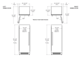 Bertazzoni 30 inch Left Door Stainless Steel Built-in Freezer REF30FCIPIXL/23 Freezers REF30FCIPIXL/23 Wine Coolers Empire