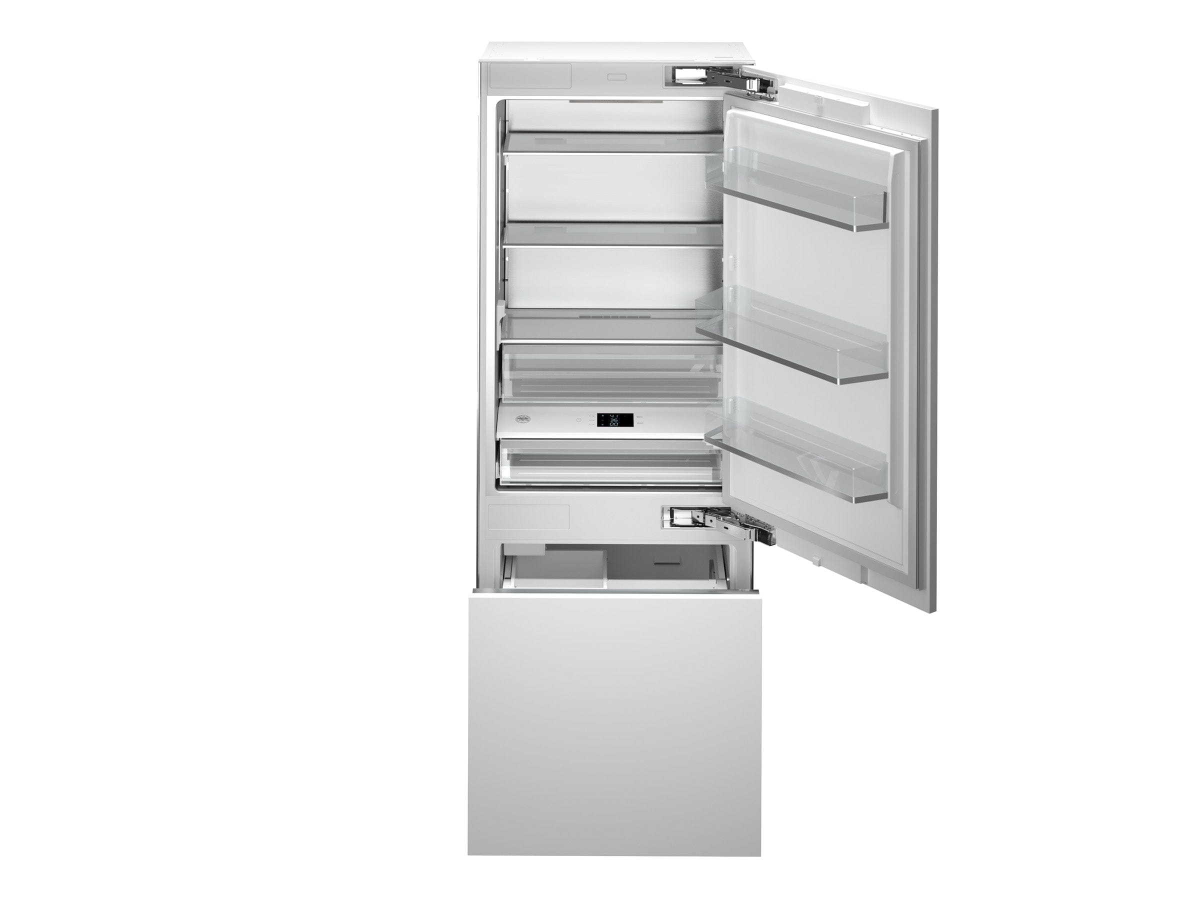 Bertazzoni 30 inch Reversible Door Built-In Bottom Mount Refrigerator REF30BMBZPNV Refrigerators REF30BMBZPNV Wine Coolers Empire