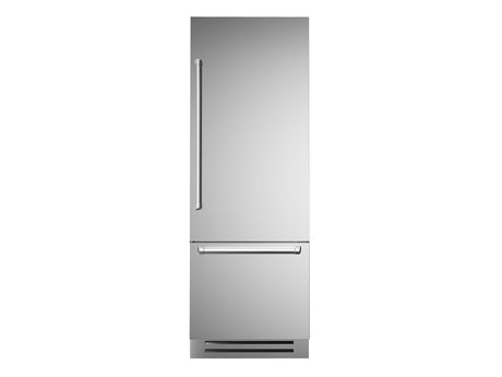 Bertazzoni 30 inch Right Door Stainless Steel Built-In Bottom Mount Refrigerator REF30BMBIXRT Refrigerators REF30BMBIXRT Wine Coolers Empire