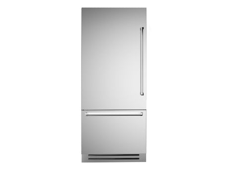 Bertazzoni 36 inch Left Door Stainless Steel Built-In Bottom Mount Refrigerator REF36BMBIXLT Refrigerators REF36BMBIXLT Wine Coolers Empire