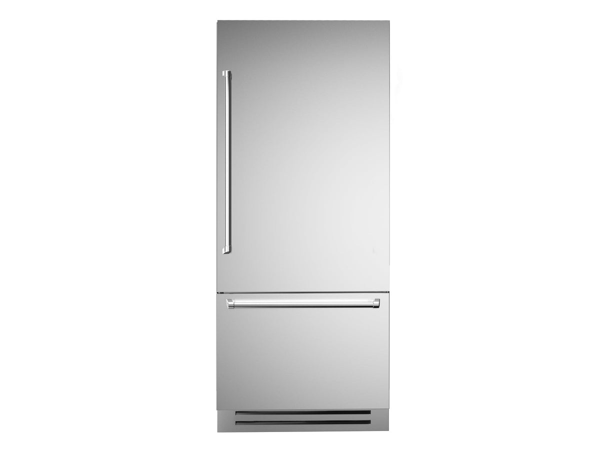 Bertazzoni 36 inch Right Door Stainless Steel Built-In Bottom Mount Refrigerator REF36BMBIXRT Refrigerators REF36BMBIXRT Wine Coolers Empire