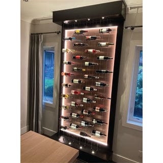 Blue Grouse 6 Bottle Float Cable Wine Racking Display Kit Wine Racks Wine Coolers Empire