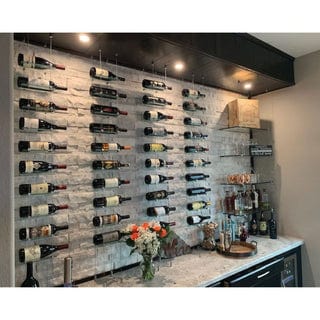 Blue Grouse 6 Bottle Float Cable Wine Racking Display Kit Wine Racks Wine Coolers Empire