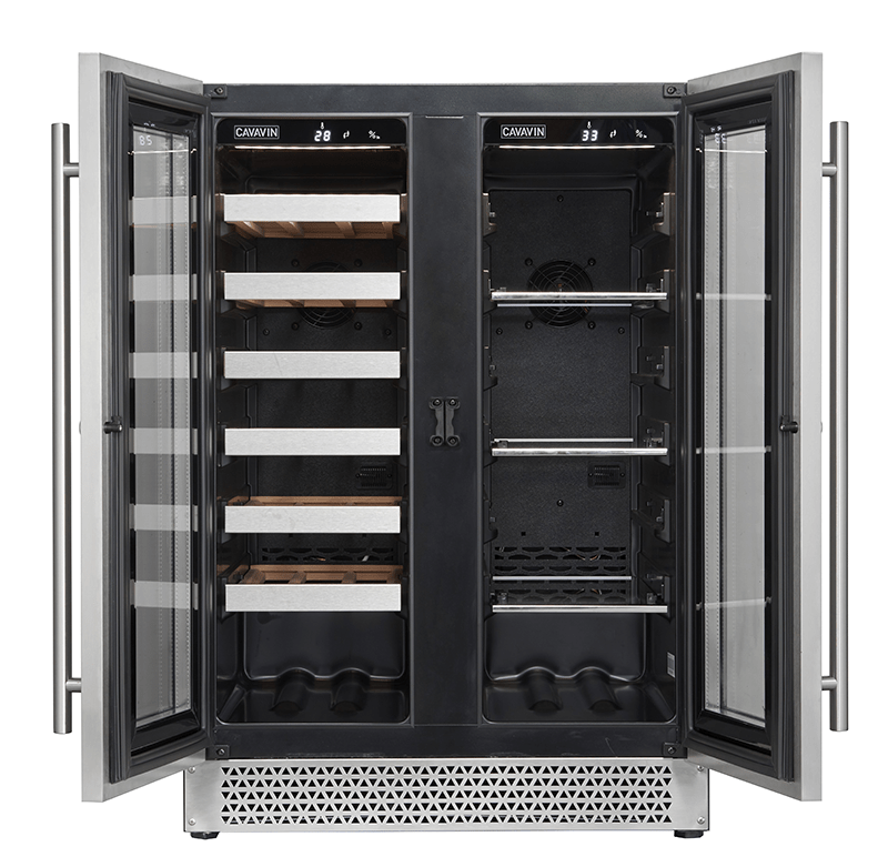 Cavavin Vinoa 24" Wine Cellar and Beverage Center with 21 Bottles & 66 Cans Capacity V-87WBVC Wine/Beverage Coolers Combo V-87WBVC Wine Coolers Empire