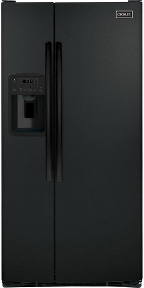Crosley 25.3 Cubic Feet Side By Side Refrigerator XSS25 Refrigerators XSS25GGPBB Wine Coolers Empire