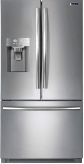 Crosley 25.5 Cubic Feet With Spill Proof French Door Fridge-Freezer CFDDH268TS Wine Coolers Empire