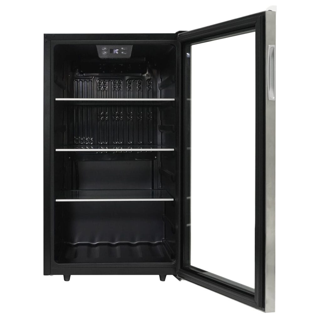 Danby 115 Can Stainless Steel Freestanding Wine Fridge Beverage Centers DBC045L1SS Wine Coolers Empire