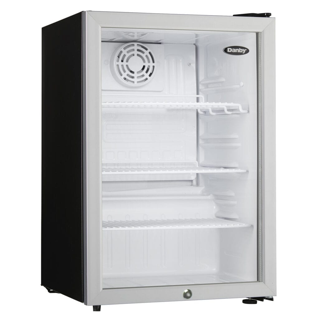 Danby 2.6 cu.ft Compact Glass Door Refrigerator DAG026A2BDB Refrigerators DAG026A2BDB Wine Coolers Empire