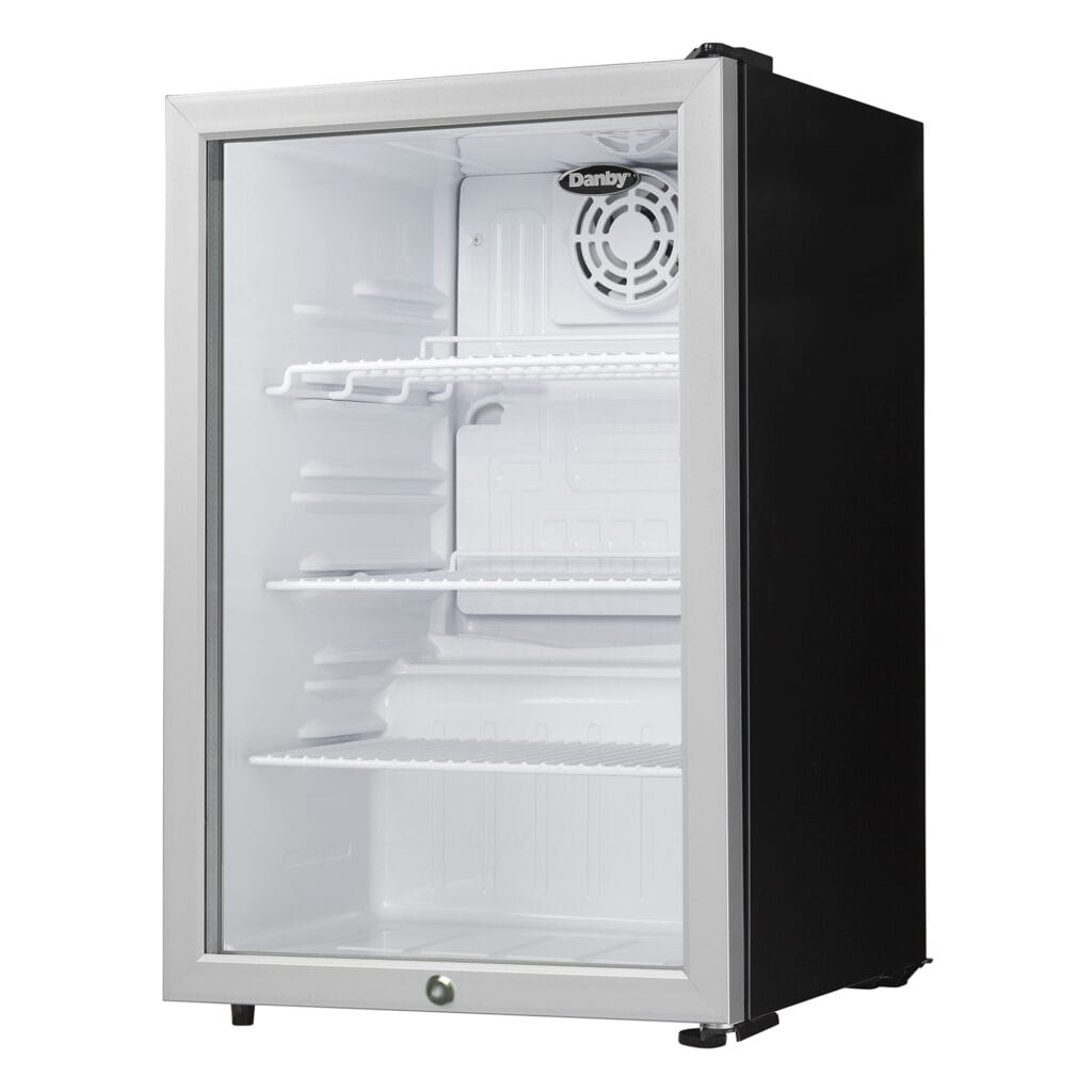 Danby 2.6 cu.ft Compact Glass Door Refrigerator DAG026A2BDB Refrigerators DAG026A2BDB Wine Coolers Empire