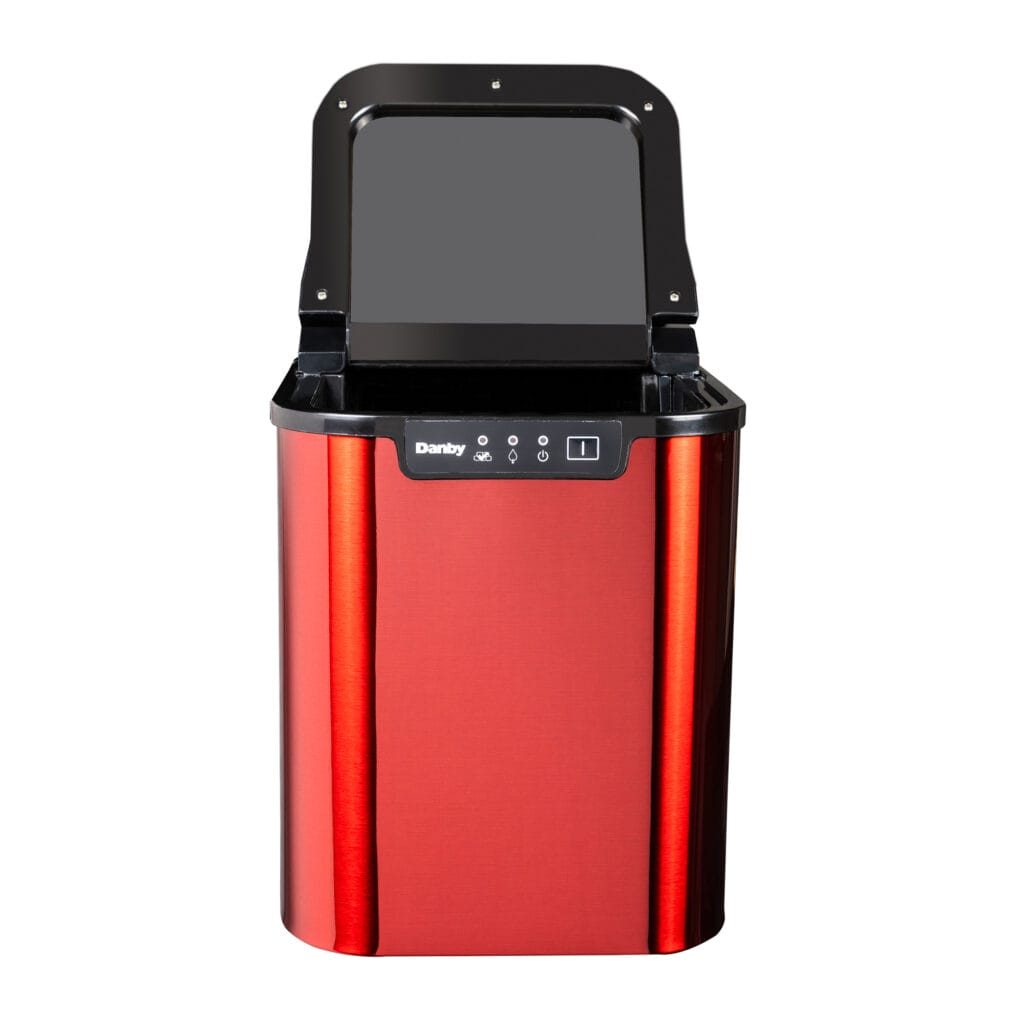 Danby 25 lbs. Countertop Ice Maker in Red Finish DIM2500RDB Ice Makers DIM2500RDB Wine Coolers Empire