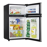 Danby 3.1 cu.ft 2 Door Stainless Steel Compact Refrigerator Refrigerators DCR031B1BSLDD Wine Coolers Empire