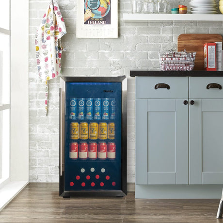 Danby 3.1 cu. ft. Free-Standing Stainless Steel Beverage Center Beverage Centers DBC117A2BSSDD-6 Wine Coolers Empire