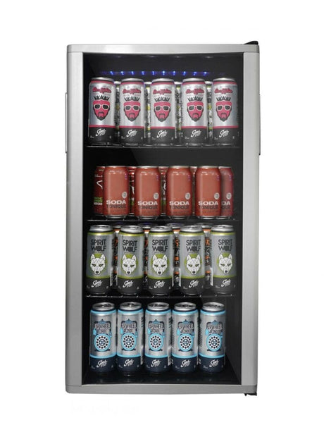 Danby 3.5 cu.ft. Stainless Steel FreeStanding Beverage Center Beverage Centers DBC121A1BLP Wine Coolers Empire