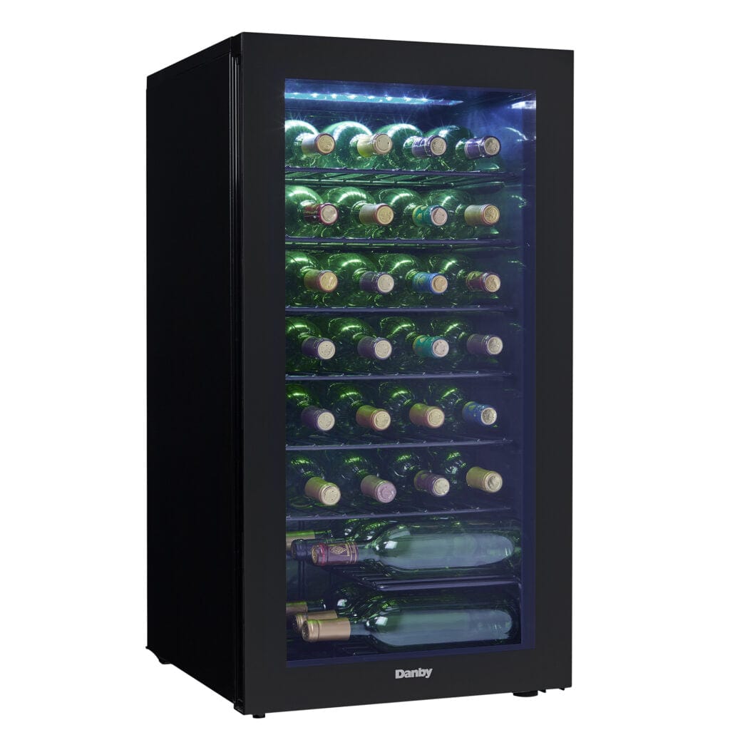 Danby 36 Bottle Black Free-Standing Wine Cooler Wine Coolers DWC036A2BDB-6 Wine Coolers Empire