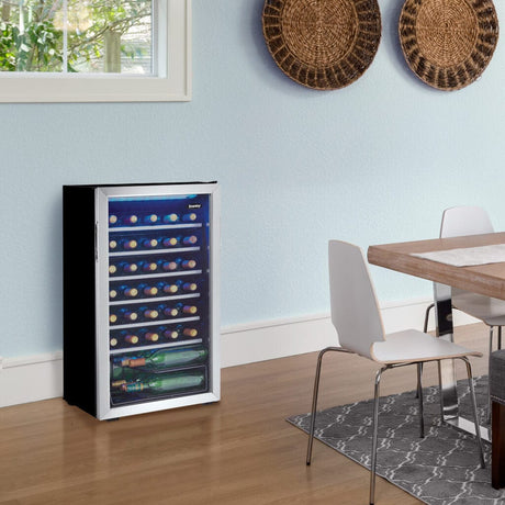 Danby 36 Bottle FreeStanding Wine Cooler DWC93BLSDBR1 Wine Coolers DWC93BLSDBR1 Wine Coolers Empire