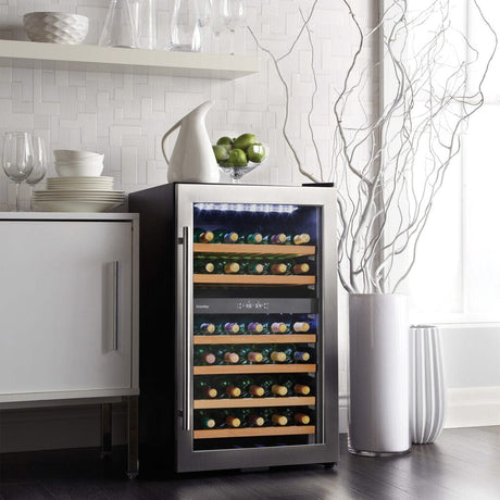 Danby 4.4 cu.ft Capacity FreeStanding Wine Cooler DWC040D2BSSDB Wine Coolers DWC040D2BSSDB Wine Coolers Empire