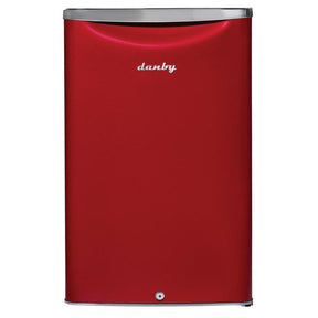 Danby 4.4 Cu.Ft. Metallic Red Contemporary Compact Fridge Refrigerators DAR044A6LDB Wine Coolers Empire