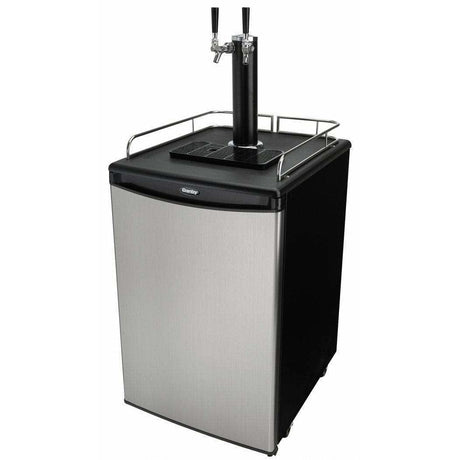 Danby 5.4 Cu. ft. Stainless Steel Dual-Tap Kegerator Kegerators DKC054A1BSL2DB Wine Coolers Empire