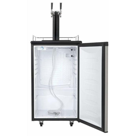 Danby 5.4 Cu. ft. Stainless Steel Dual-Tap Kegerator Kegerators DKC054A1BSL2DB Wine Coolers Empire