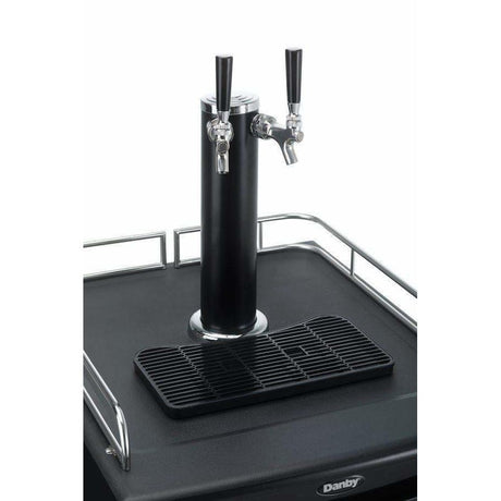 Danby 5.4 Cu. ft. Stainless Steel Dual-Tap Kegerator Kegerators DKC054A1BSL2DB Wine Coolers Empire