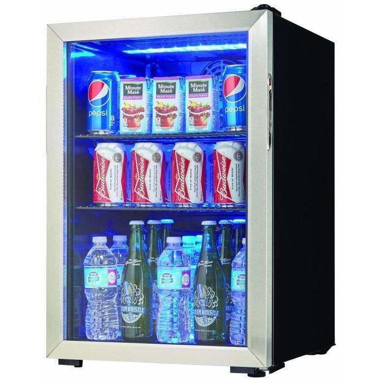 Danby 95 Can Capacity Freestanding Beverage Fridge Beverage Centers DBC026A1BSSDB Wine Coolers Empire