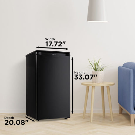 Danby Designer 3.3 cu. ft Black Refrigerator DAR033A1BDD Refrigerators DAR033A1BDD Wine Coolers Empire
