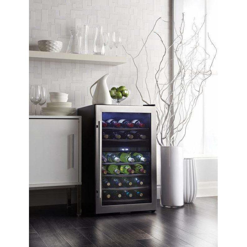 Danby Designer 38 Bottle Stainless Steel Freestanding Wine Cooler Wine Coolers DWC040A3BSSDD Wine Coolers Empire