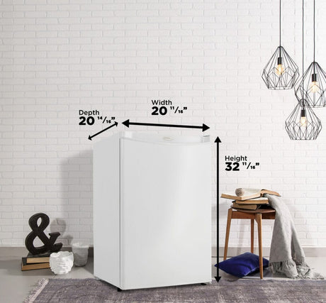 Danby Designer 4.4 cu. ft White Refrigerator DCR044A2WDD Refrigerators DCR044A2WDD Wine Coolers Empire