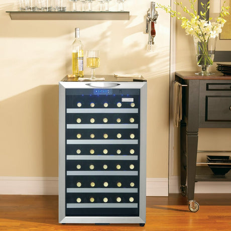 Danby Designer 45 Bottle Stainless Steel Wine Cooler Wine Coolers DWC458BLS Wine Coolers Empire