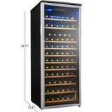 Danby Designer 75 Bottle Black Wine Cooler DWC106A1BPDD Wine Coolers DWC106A1BPDD Wine Coolers Empire