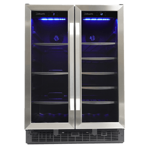 Danby Silhouette Emmental 24" French Door Wine & Beverage Fridge SBC051D1BSS Wine/Beverage Coolers Combo SBC051D1BSS Wine Coolers Empire