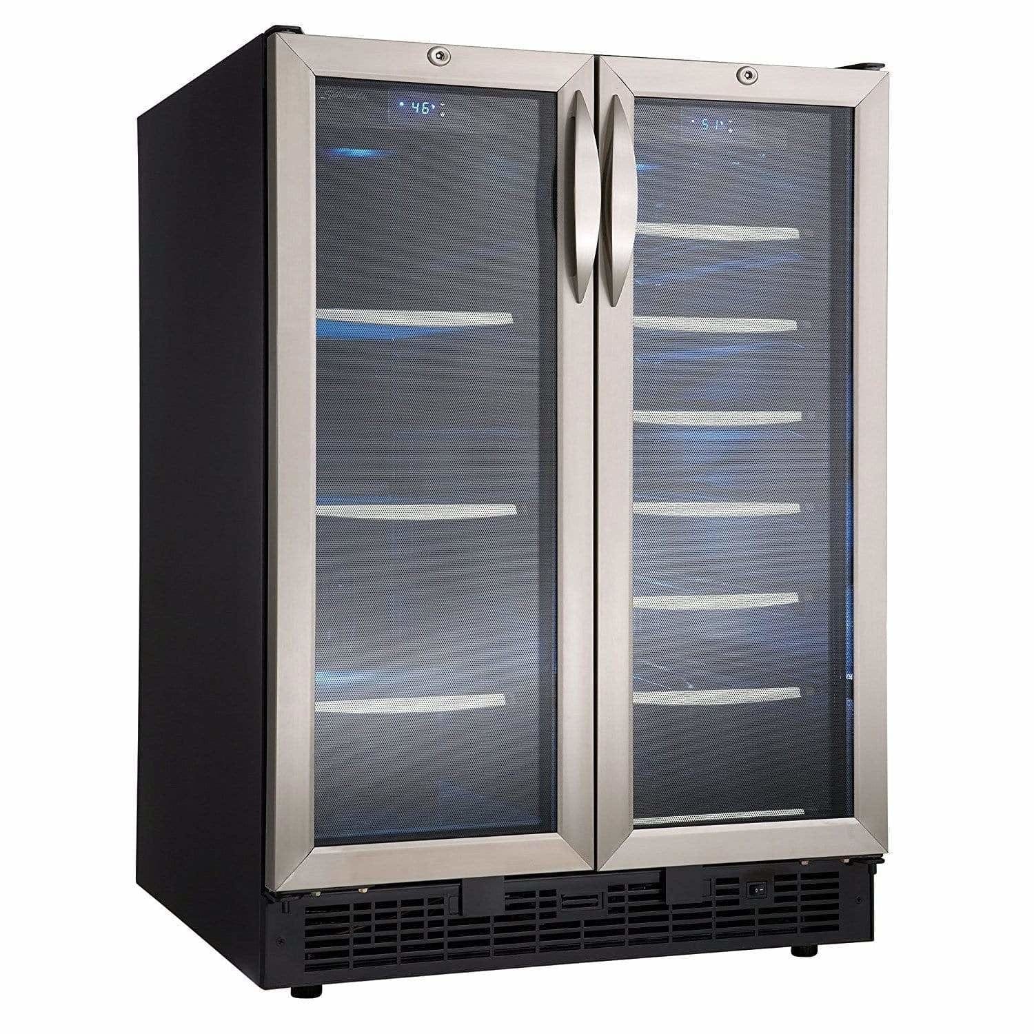 Danby Silhouette Emmental Built-In 27-Bottle, 60-Can Dual Zone Beverage Fridge DBC2760BLS Beverage Centers DBC2760BLS Wine Coolers Empire