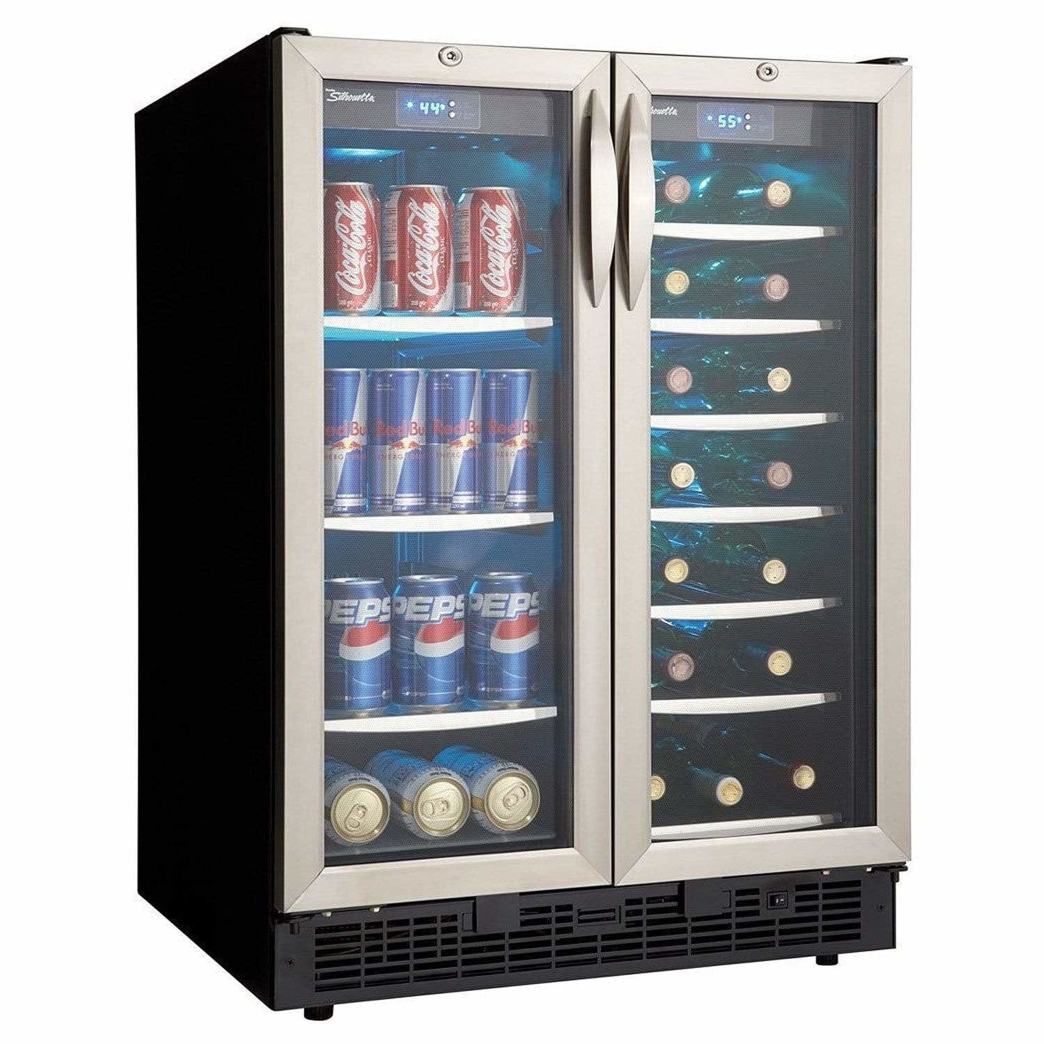 Danby Silhouette Emmental Built-In 27-Bottle, 60-Can Dual Zone Beverage Fridge DBC2760BLS Beverage Centers DBC2760BLS Wine Coolers Empire