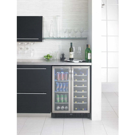 Danby Silhouette Emmental Built-In 27-Bottle, 60-Can Dual Zone Beverage Fridge DBC2760BLS Beverage Centers DBC2760BLS Wine Coolers Empire
