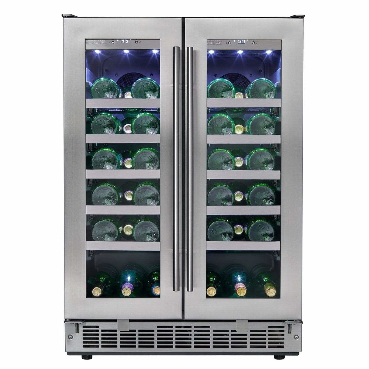 Danby Silhouette Professional Napa 42 Bottle Two Door Built-In Wine Fridge DWC047D1BSSPR Wine Coolers DWC047D1BSSPR Wine Coolers Empire