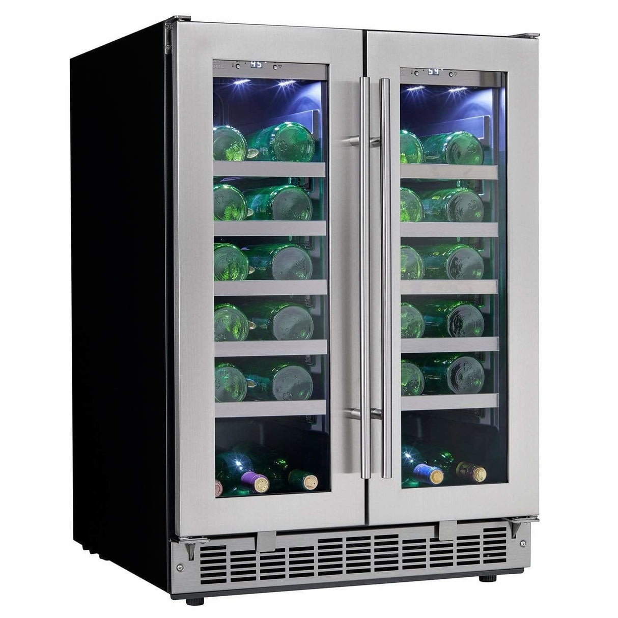 Danby Silhouette Professional Napa 42 Bottle Two Door Built-In Wine Fridge DWC047D1BSSPR Wine Coolers DWC047D1BSSPR Wine Coolers Empire