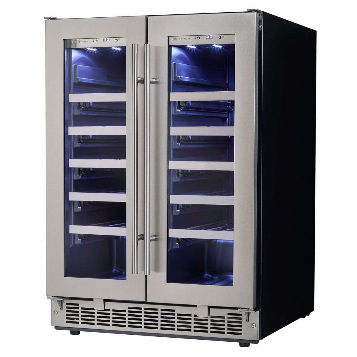 Danby Silhouette Professional Napa 42 Bottle Two Door Built-In Wine Fridge DWC047D1BSSPR Wine Coolers DWC047D1BSSPR Wine Coolers Empire