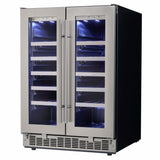 Danby Silhouette Professional Napa 42 Bottle Two Door Built-In Wine Fridge DWC047D1BSSPR Wine Coolers DWC047D1BSSPR Wine Coolers Empire