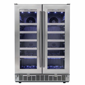 Danby Silhouette Professional Napa 42 Bottle Two Door Built-In Wine Fridge DWC047D1BSSPR Wine Coolers DWC047D1BSSPR Wine Coolers Empire